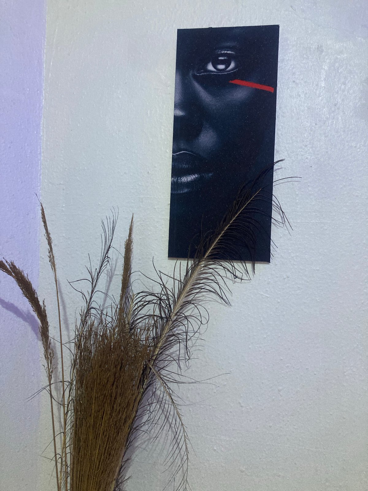 Cultural artifacts displayed in Jos indoor setting