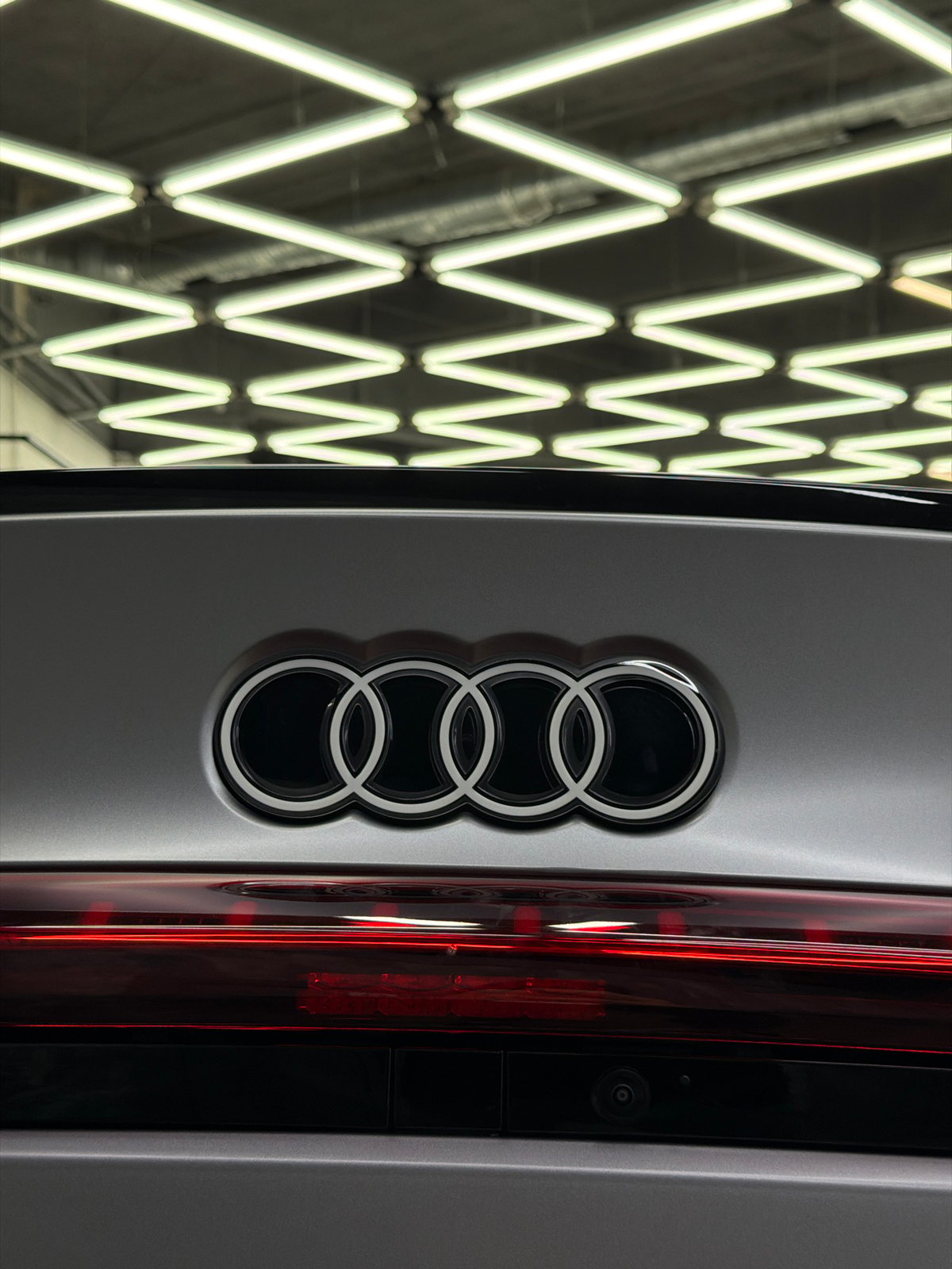 Audi vehicle photographed at Krasnoyarsk automotive facility