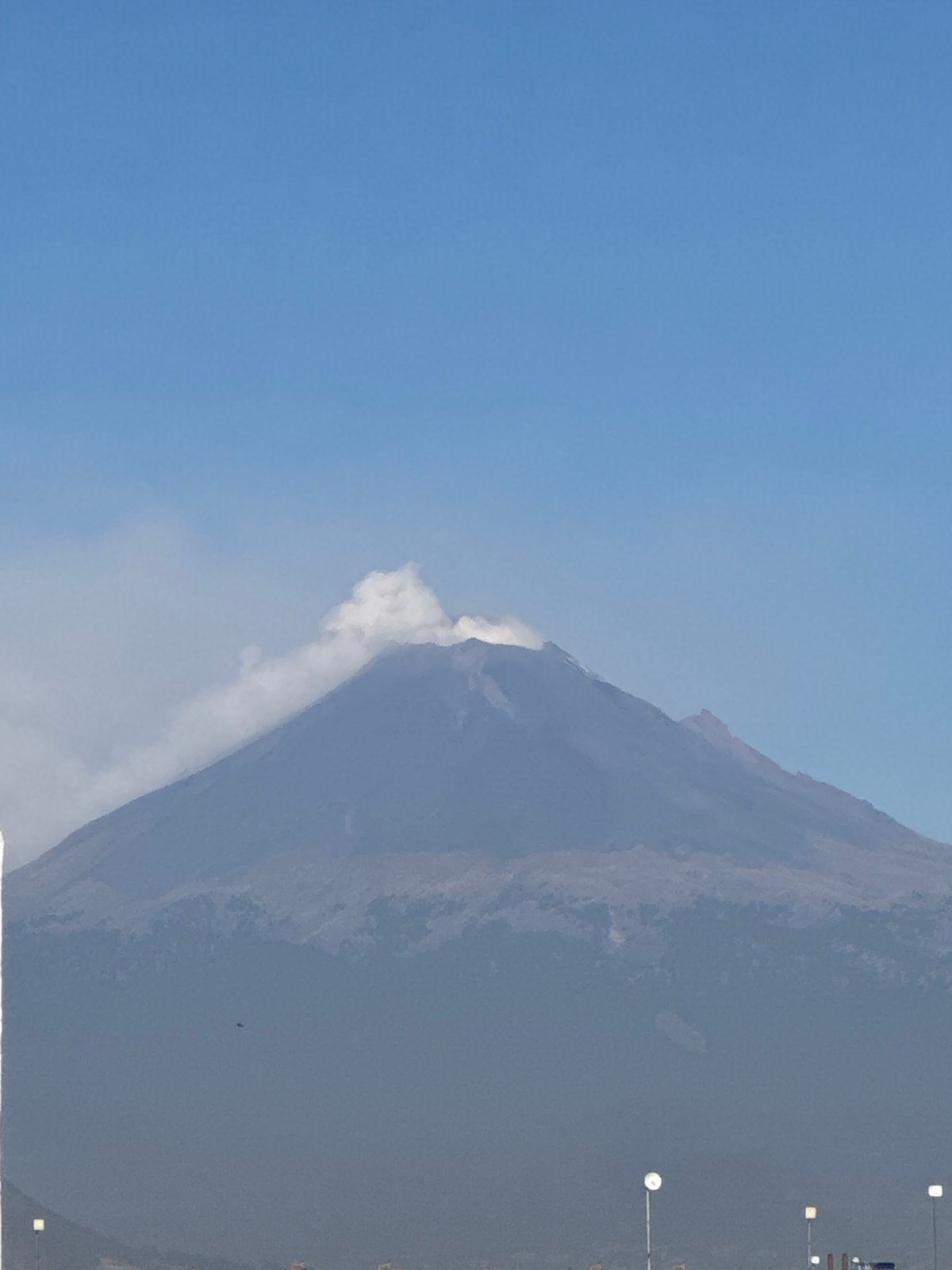 Clear mountain view captured in San Francisco Ocotlán, Mexico