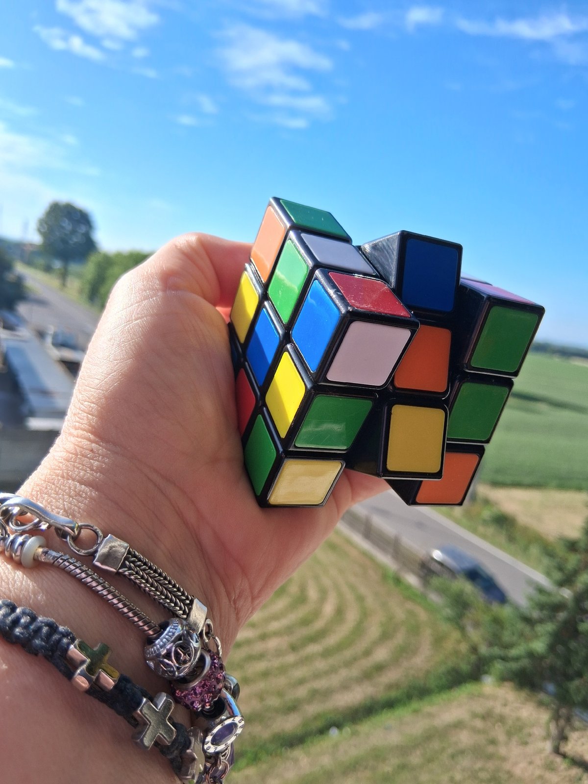 Morning documentation of personal trinkets and objects in rural Italy