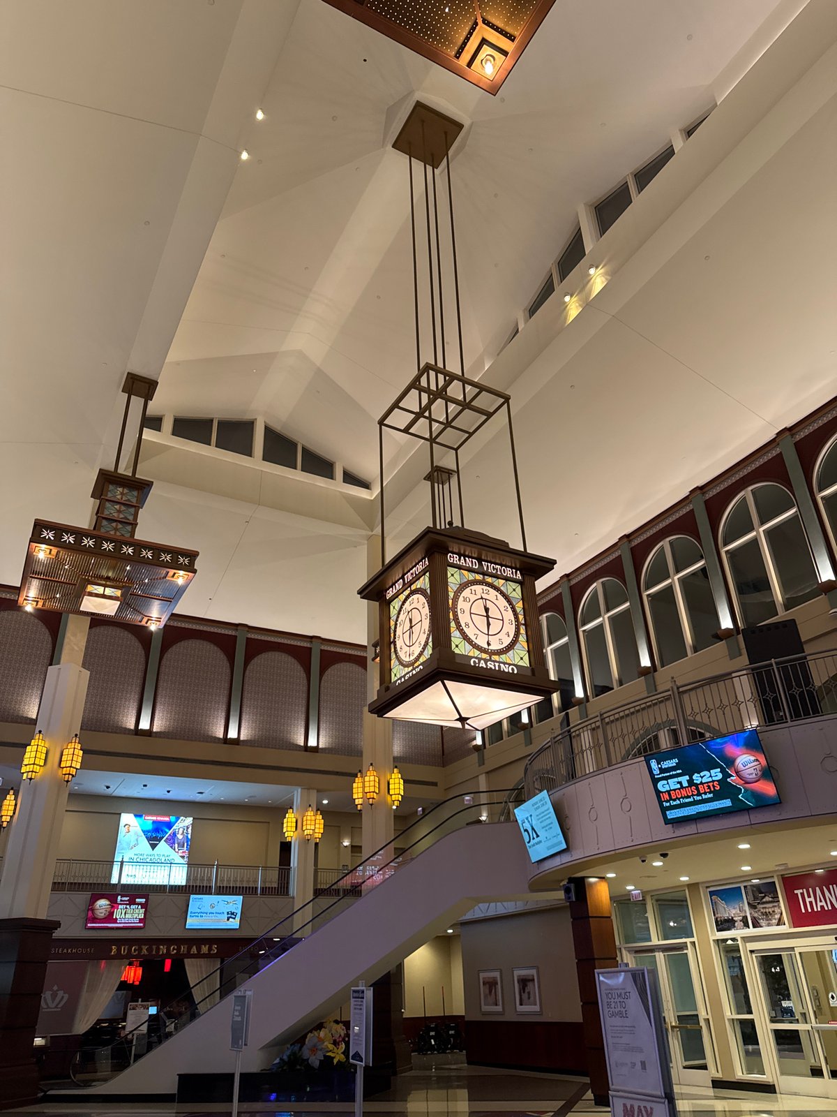 Early morning indoor view captured at Elgin entertainment complex