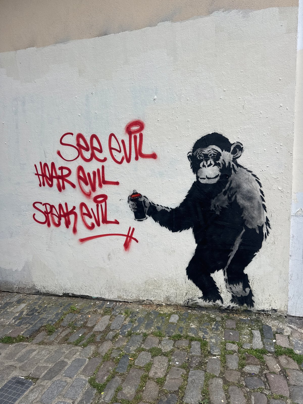 Street art and casual portrait documented in London