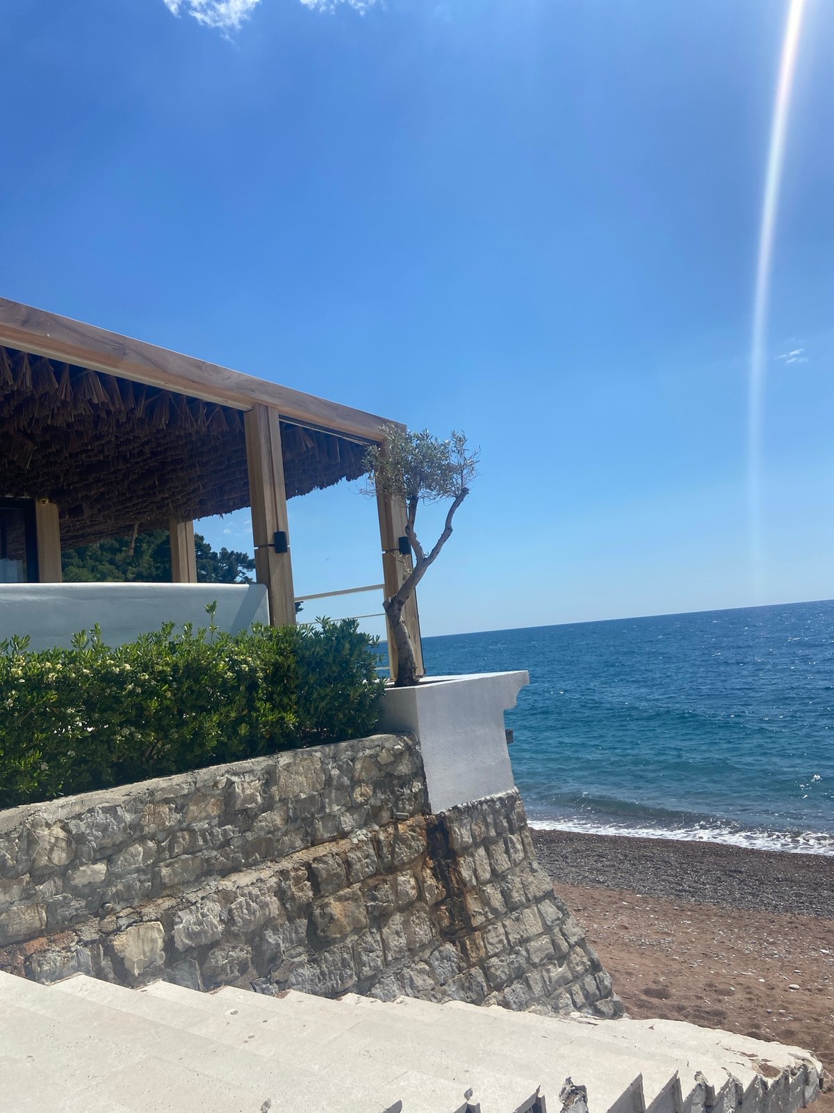 Man captures sunny moment at Montenegro beach