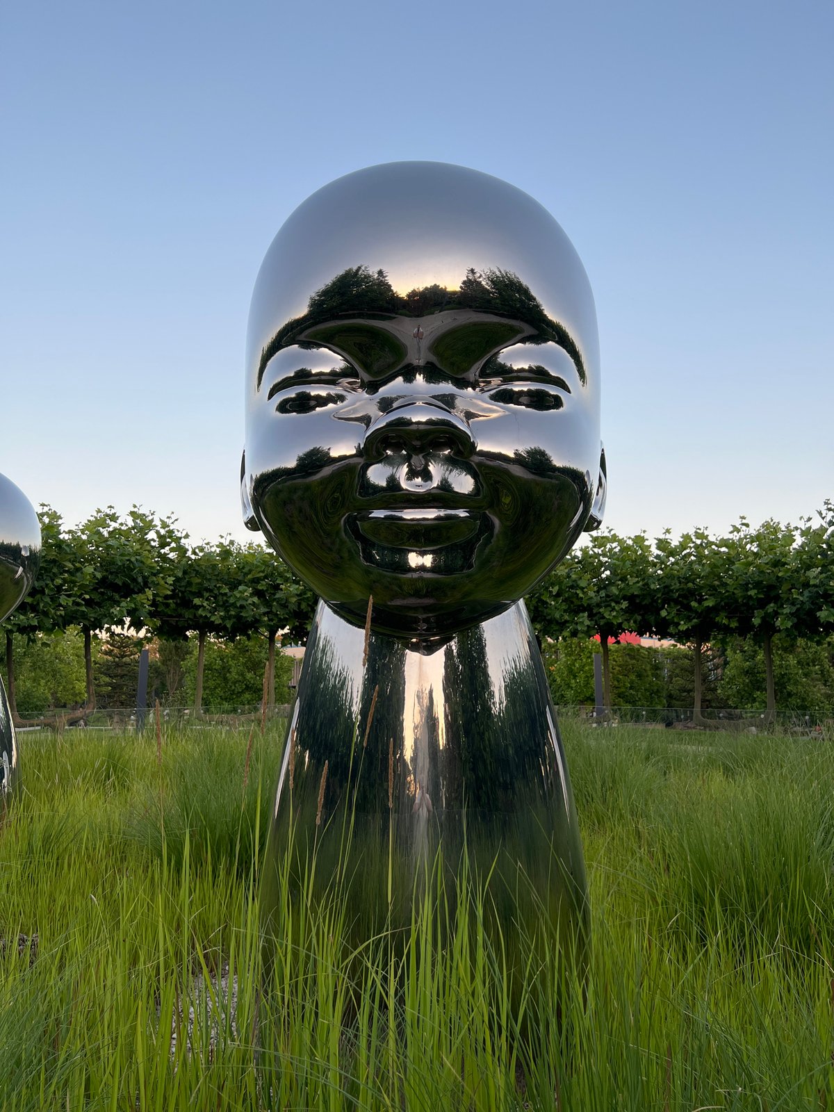 Krasnodar park's chrome baby head sculptures draw a crowd