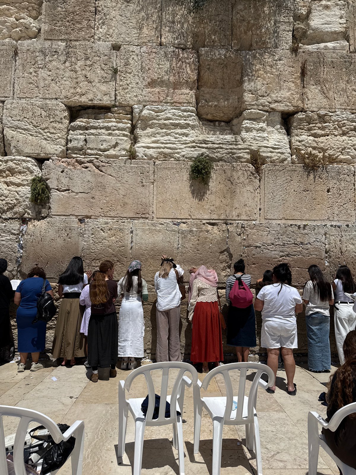 Prayers at the Western Wall, Jerusalem's ancient holy site