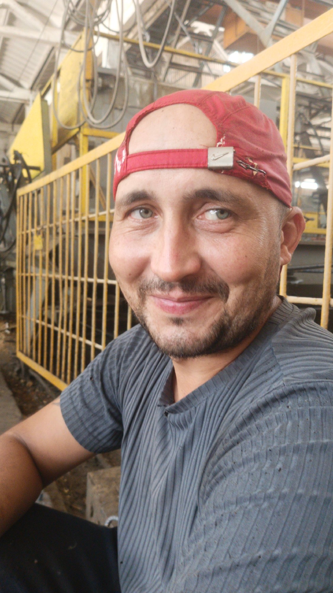 Smiling close-up portrait in Gulkevichi, Russia