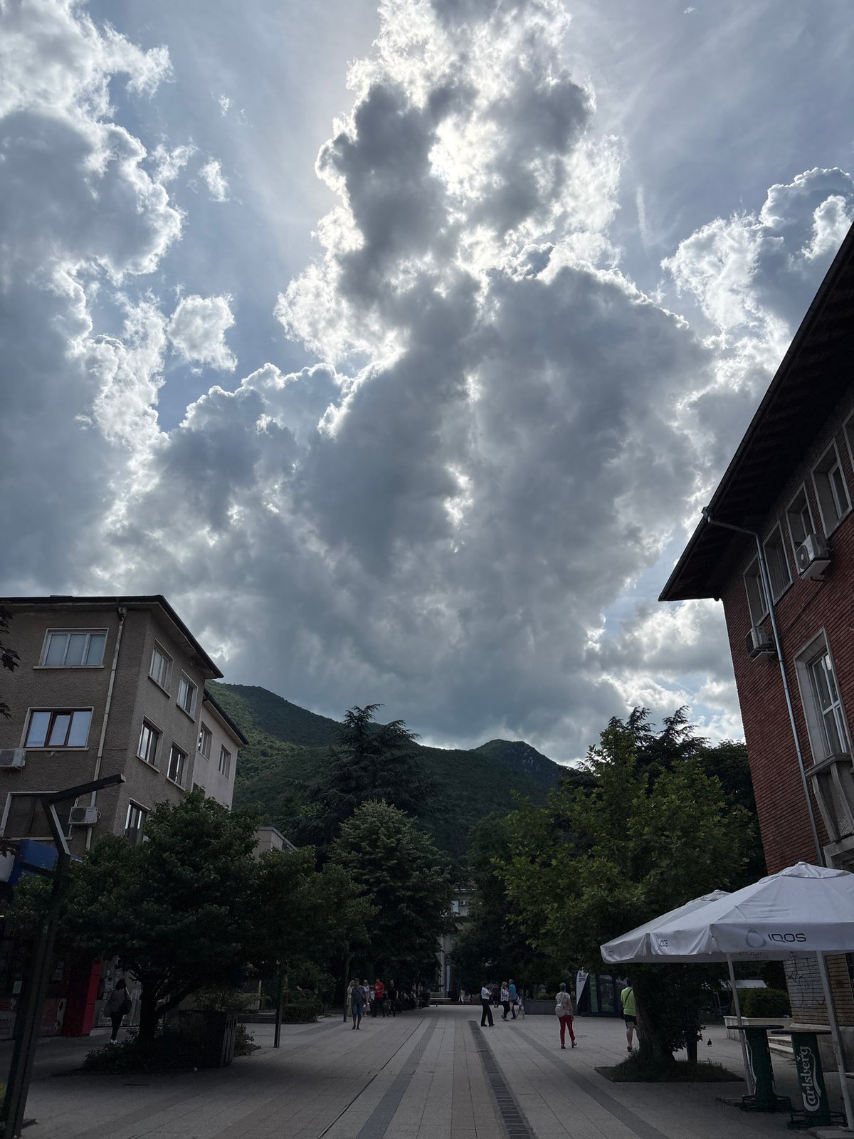 Casual afternoon documented across Vratsa, Bulgaria city center