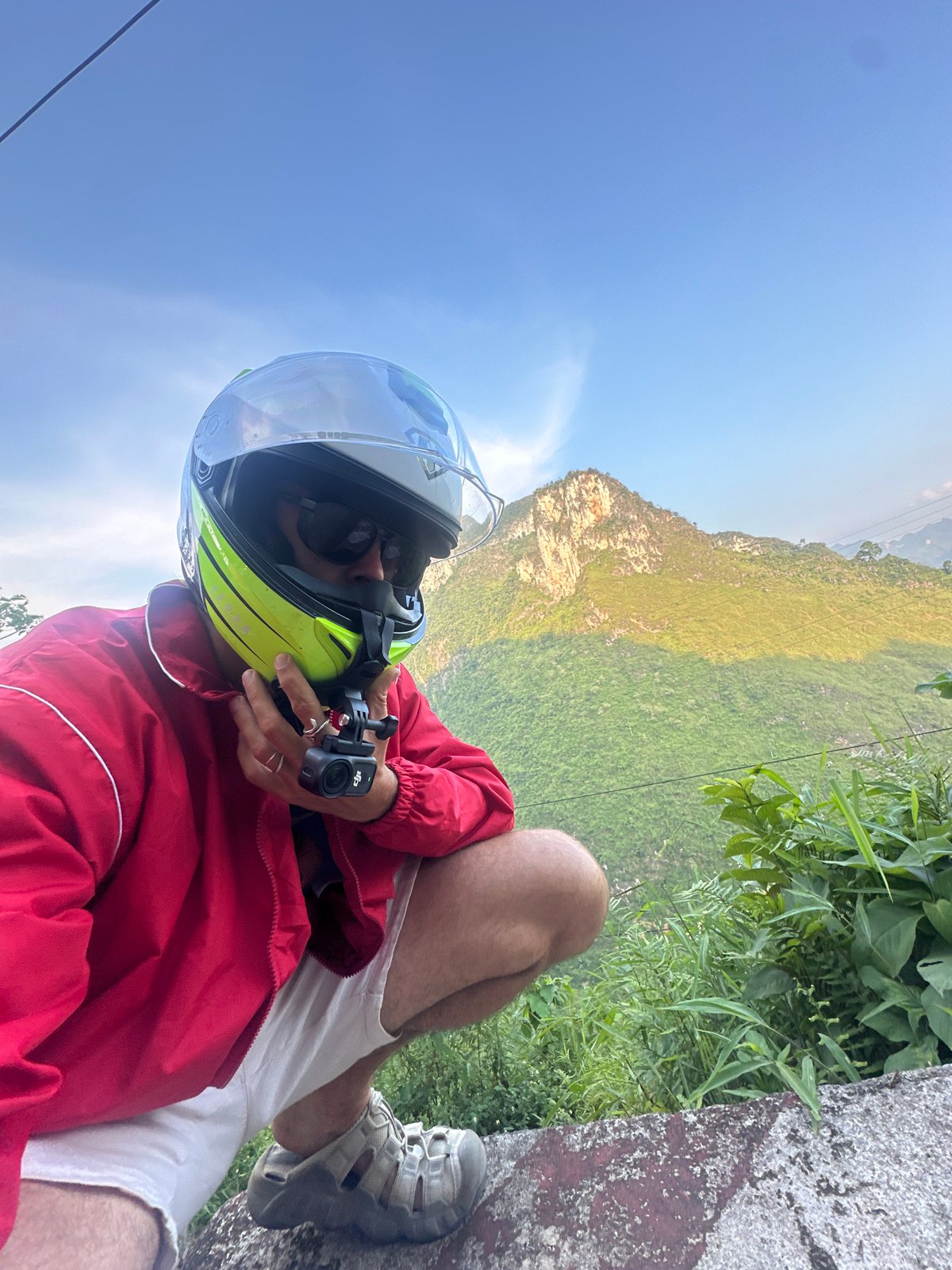 Motorcyclists tour scenic mountain roads in northern Vietnam
