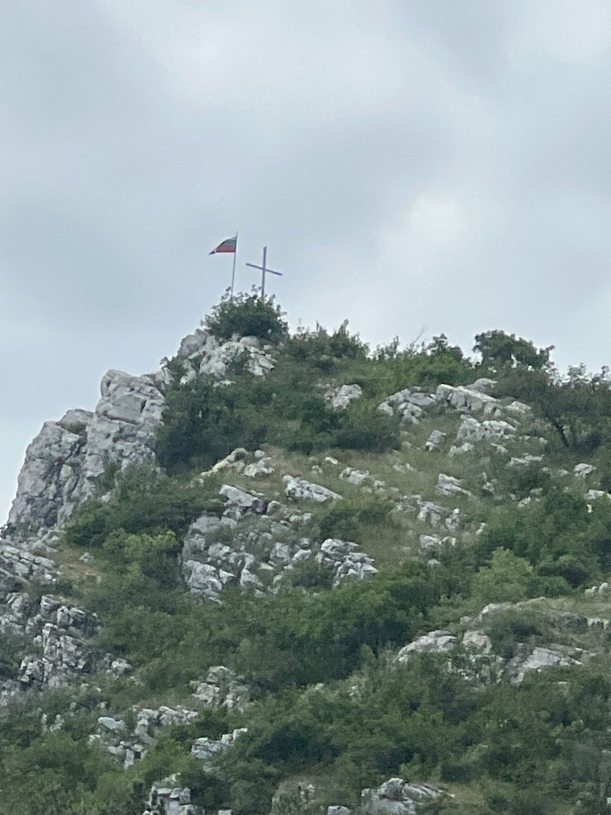 Mountain landscape documented from high vantage point in Asenovgrad