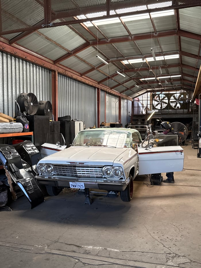 Classic 1962 Chevrolet spotted in Los Angeles workshop