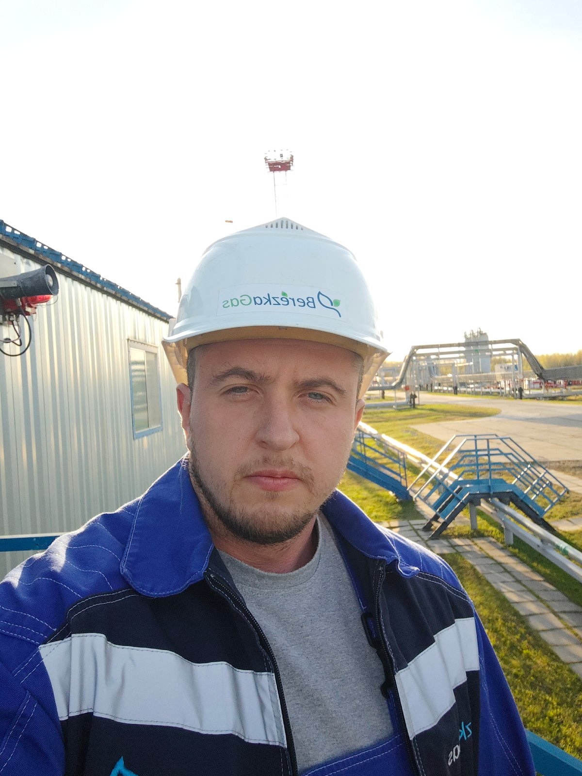 Berezkagaz worker spotted at Russian industrial facility