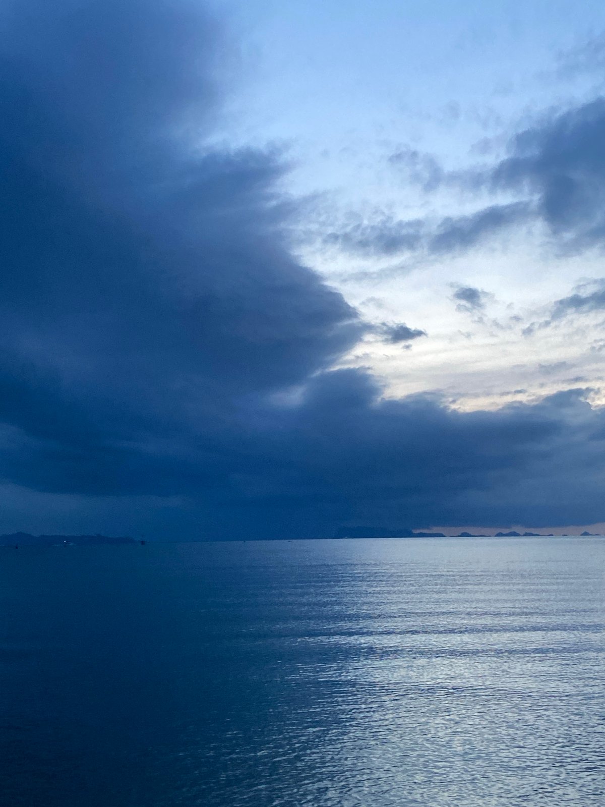 Twilight coastal scenes documented in Tong Yang, Thailand
