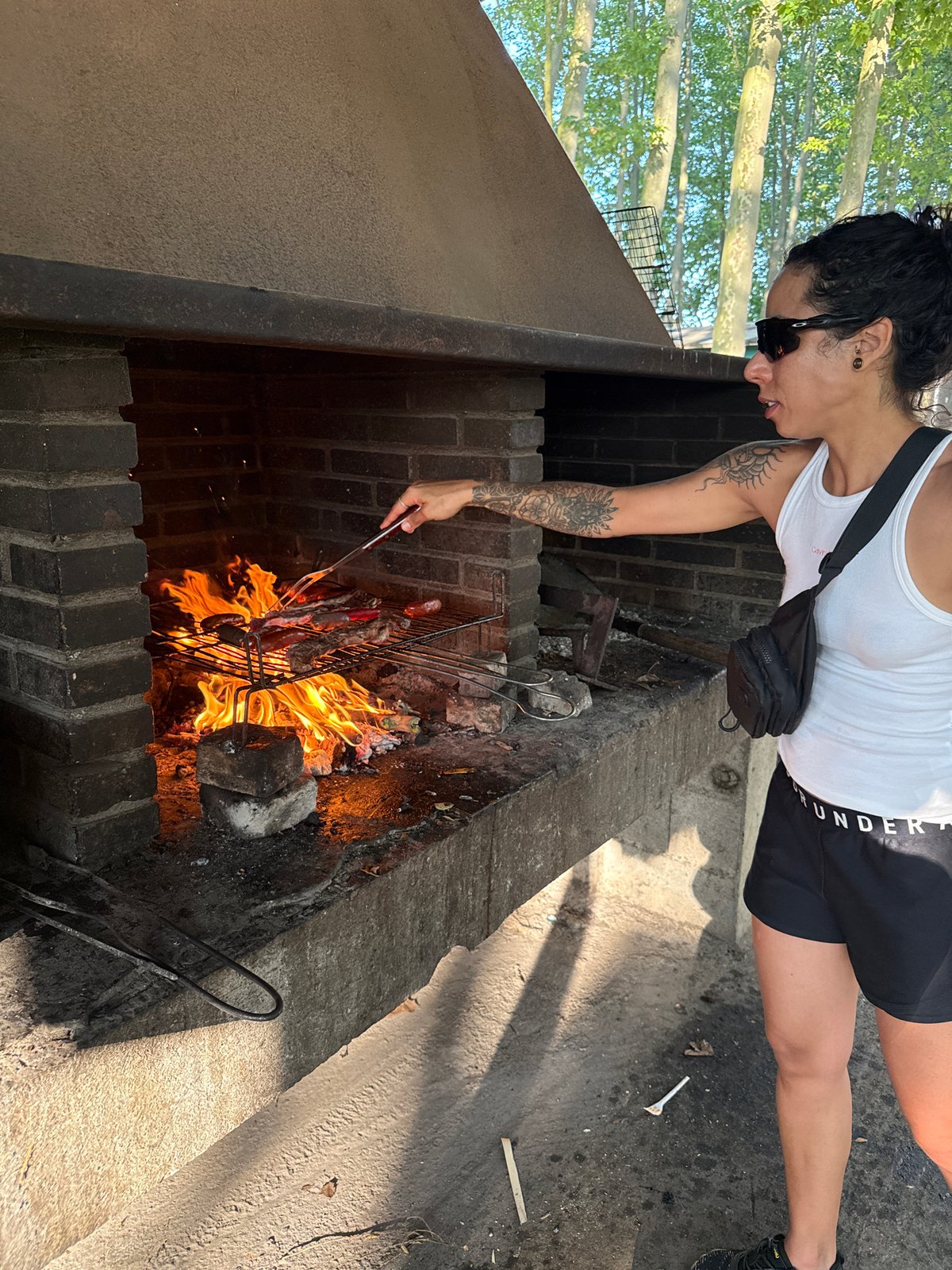 Backyard BBQ fired up in Santa Cristina d'Aro