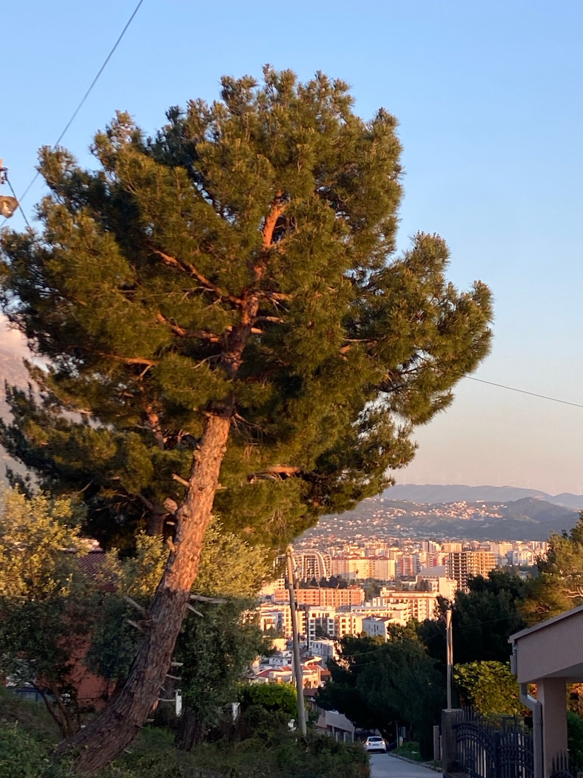 Scenic mountain cityscape captured in Šušanj, Montenegro