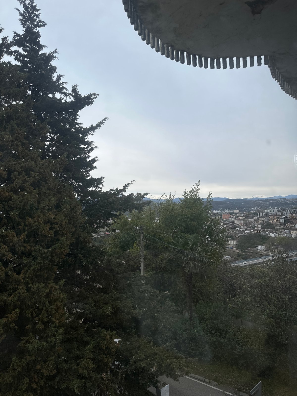 Visitor captures mountain views and selfie from Sochi heights
