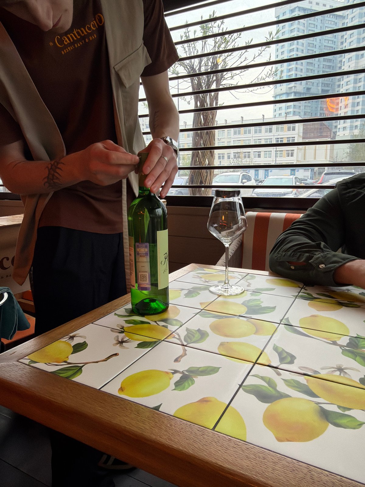 Everyday scenes documented at Khimki restaurant and street