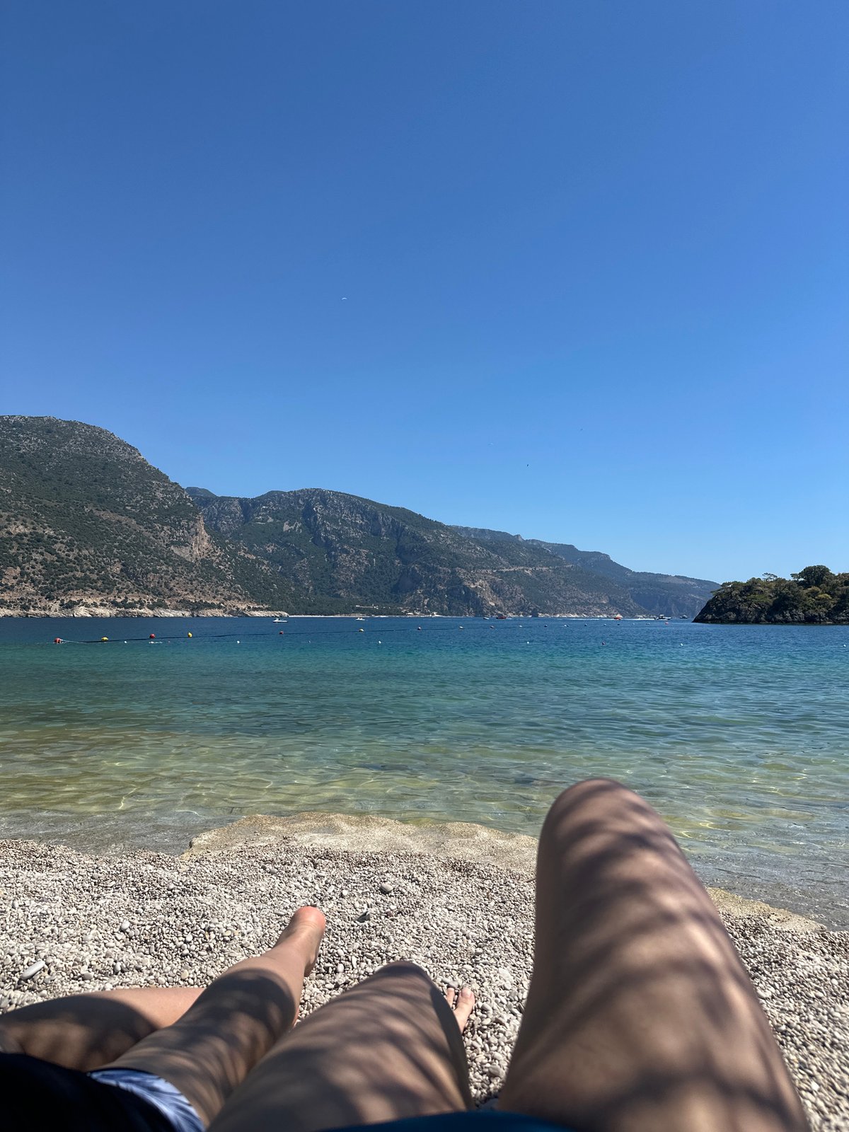 Rocky beach scene documented in Fethiye, Turkey coastal area