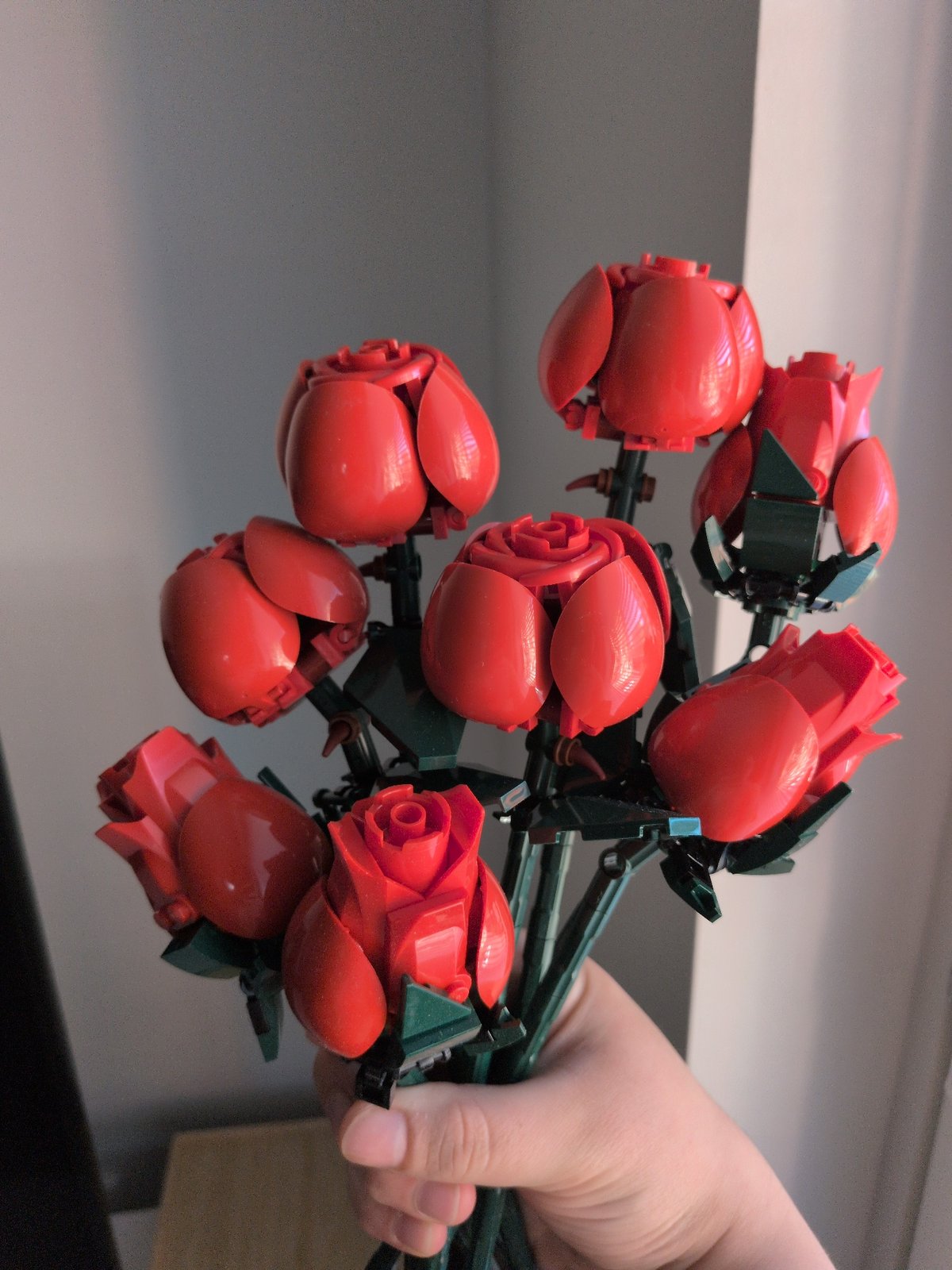 Creative afternoon: LEGO roses, colored pencils, pizza prep in Finland