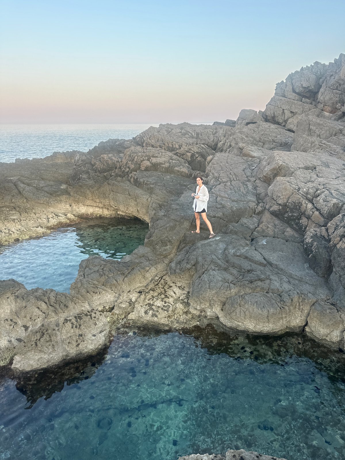Early morning on Montenegro's rocky Adriatic coastline