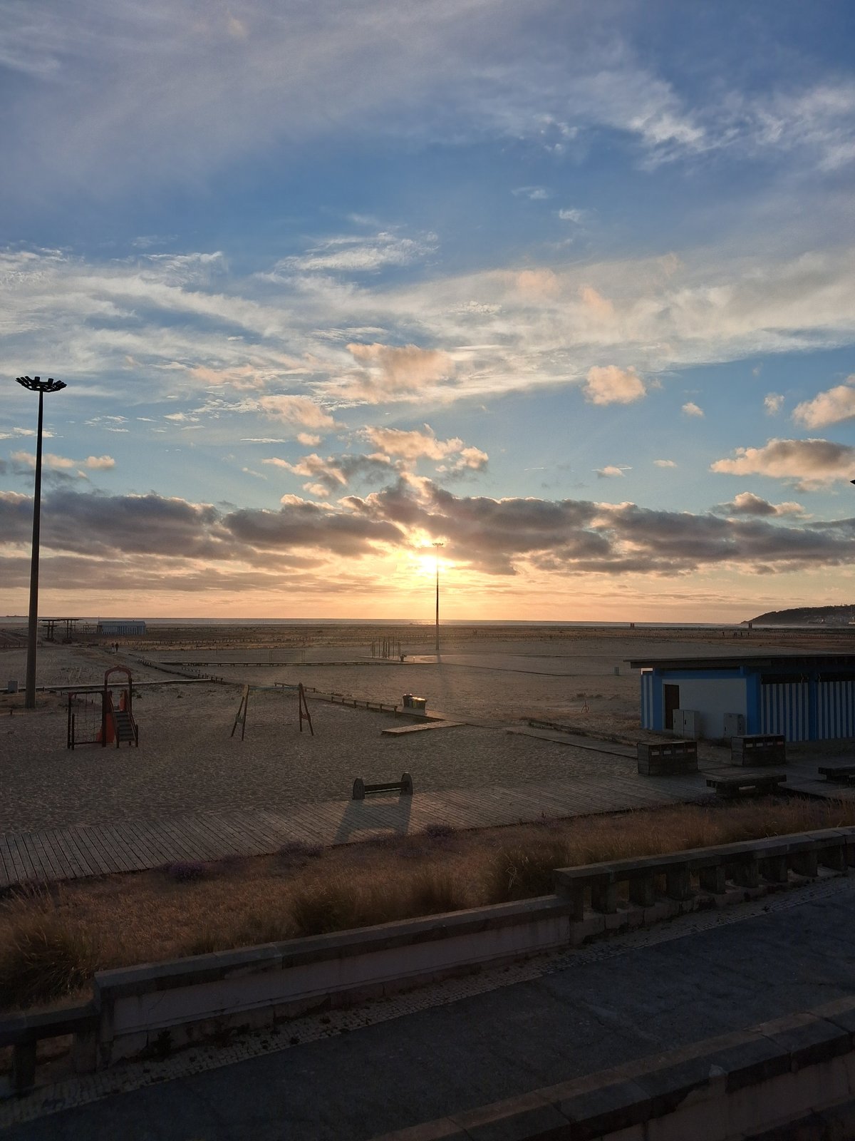 Sunset captured at Figueira da Foz beach, Portugal