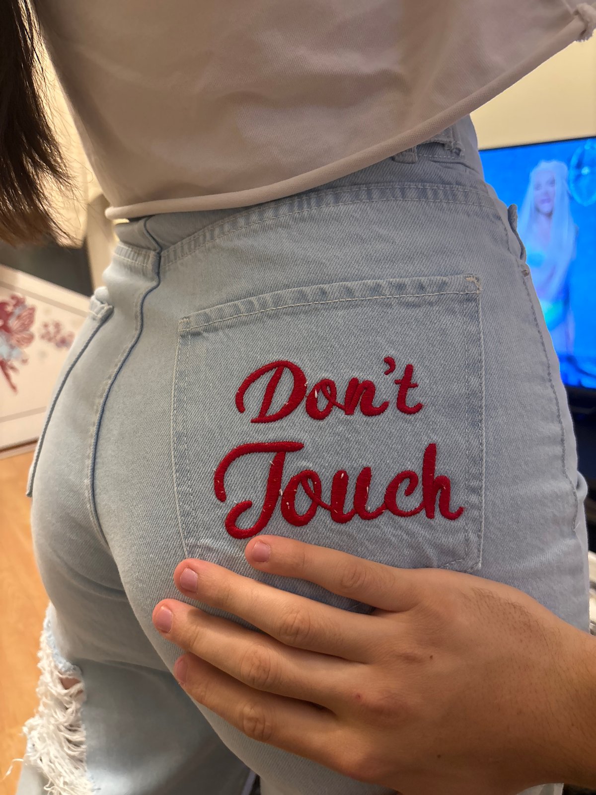 Casual moments captured in Burgas: jeans message, TV music video