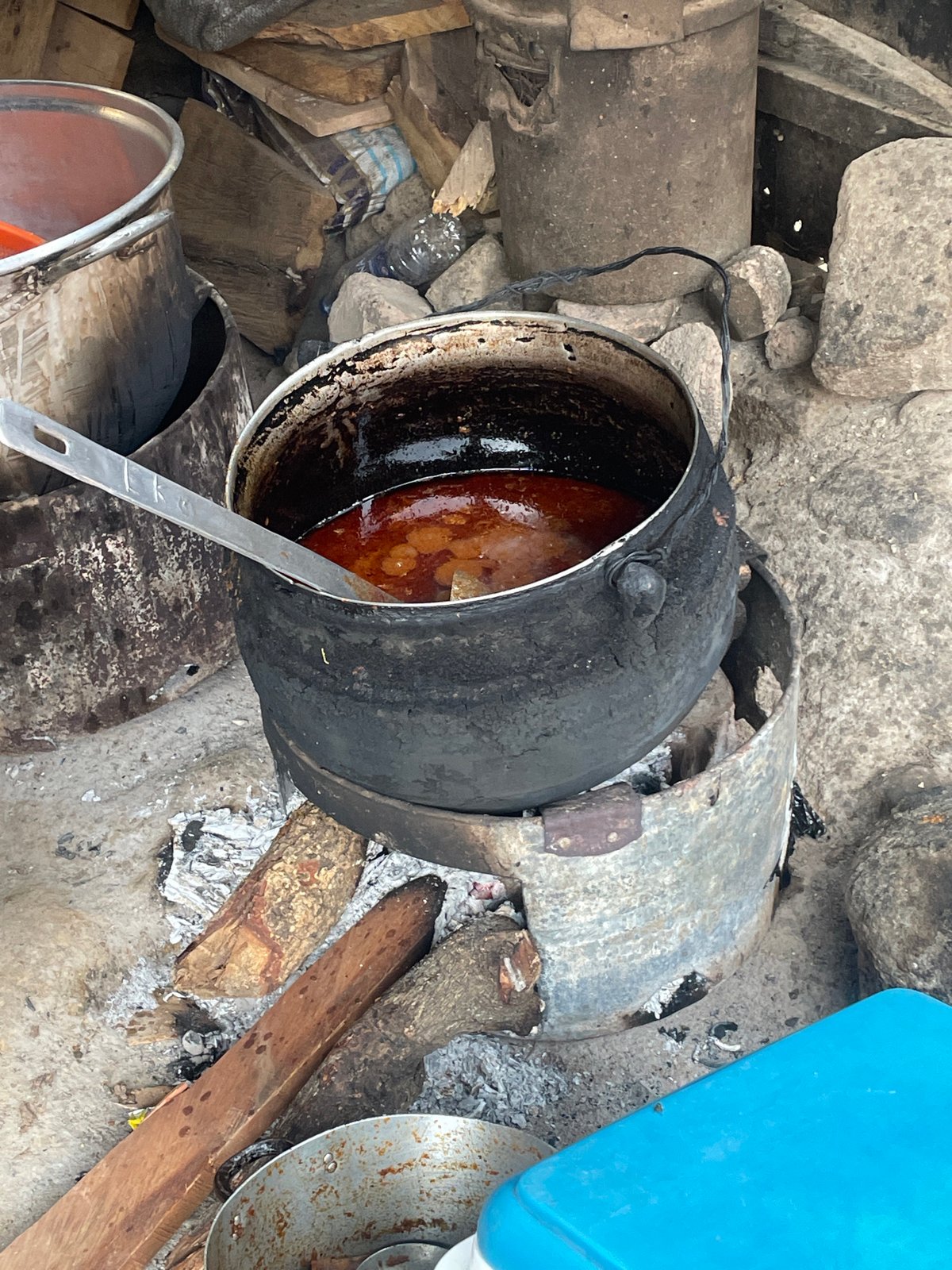 Everyday life in Jos neighborhoods on a wet afternoon