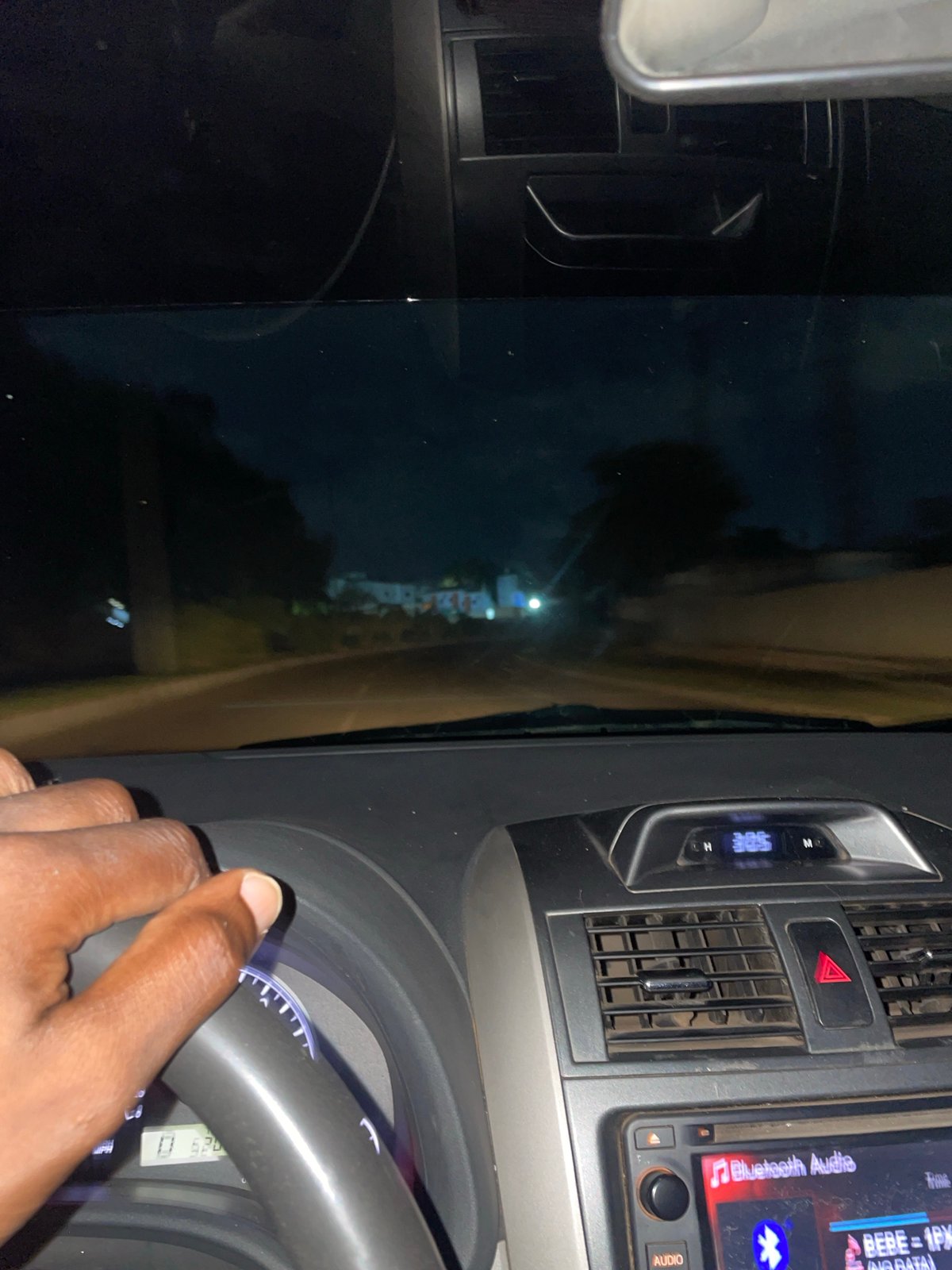 Late night drive through Abuja streets captured on video
