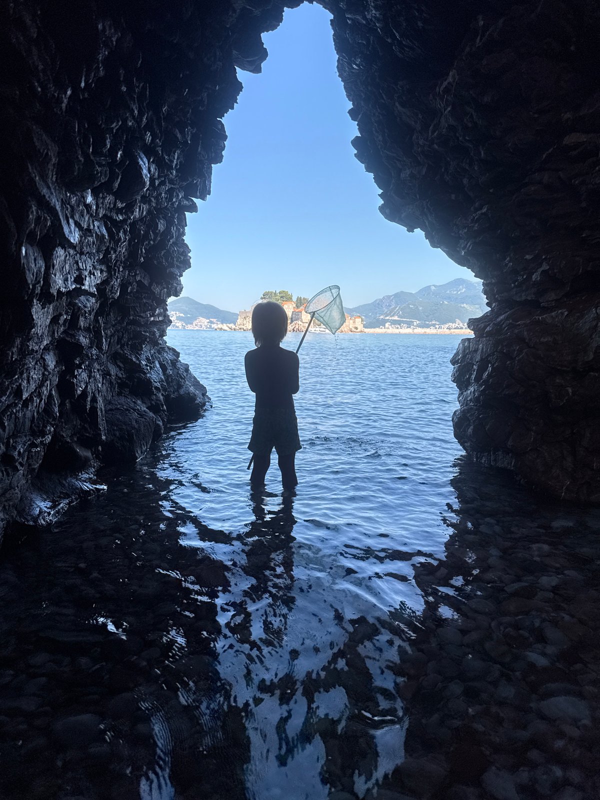 Sunny morning on the Montenegrin Adriatic coast