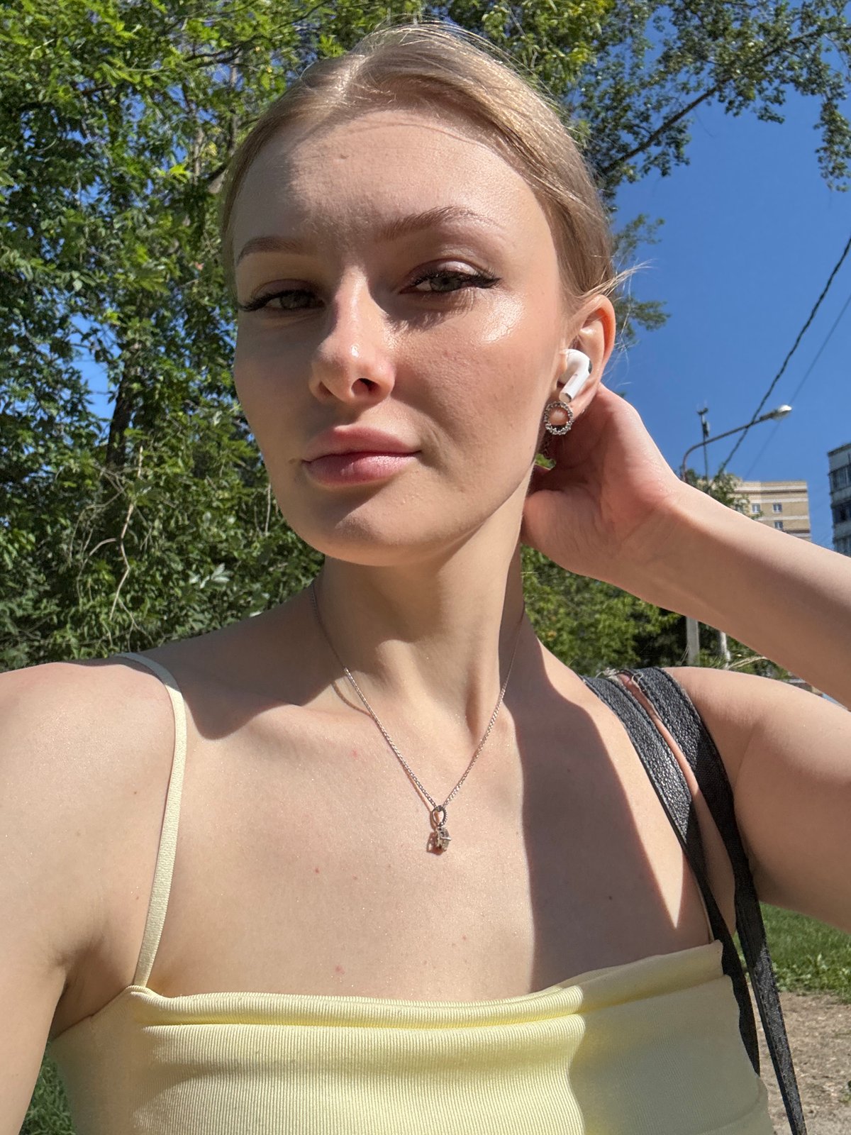 Selfie session around Perm, mixing outdoor and mirror shots.