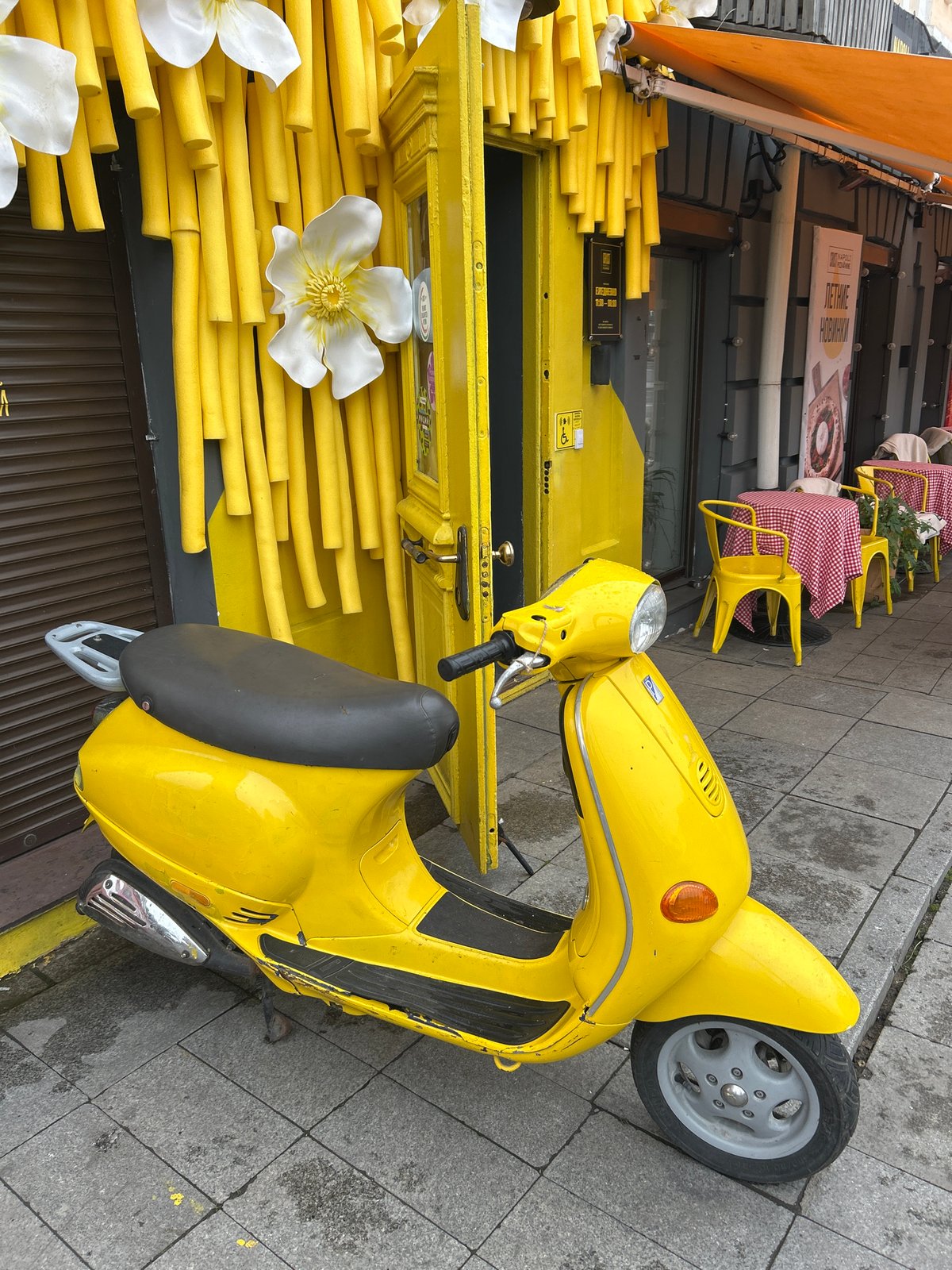 Murals, sculptures, and bold street decor in a colorful urban spot