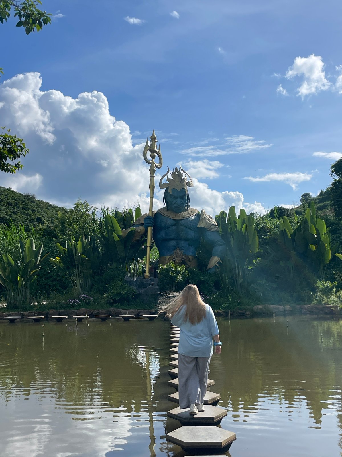 Tourists explore whimsical fantasy garden attraction in Vietnam