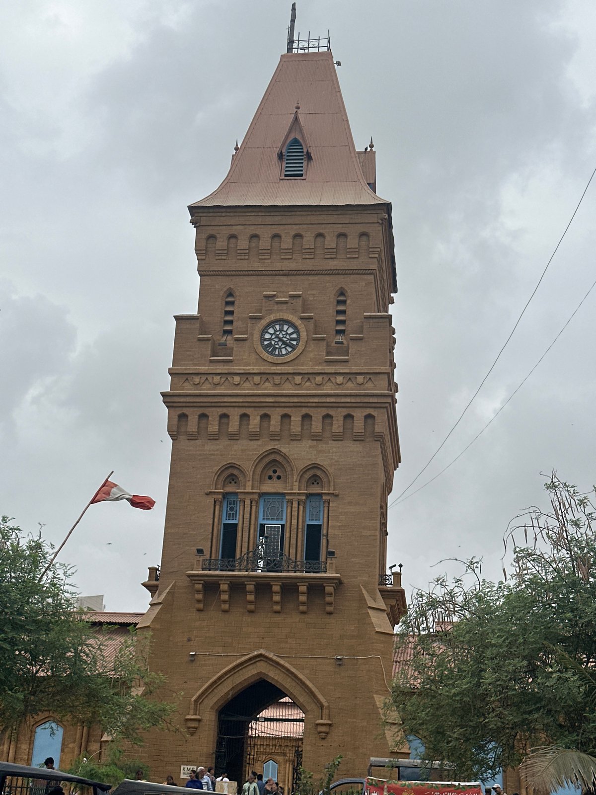 Karachi's Empress Market clock tower from multiple angles