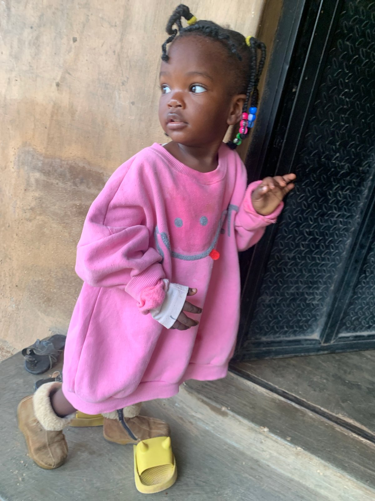 Everyday morning life in a Jos, Nigeria neighborhood