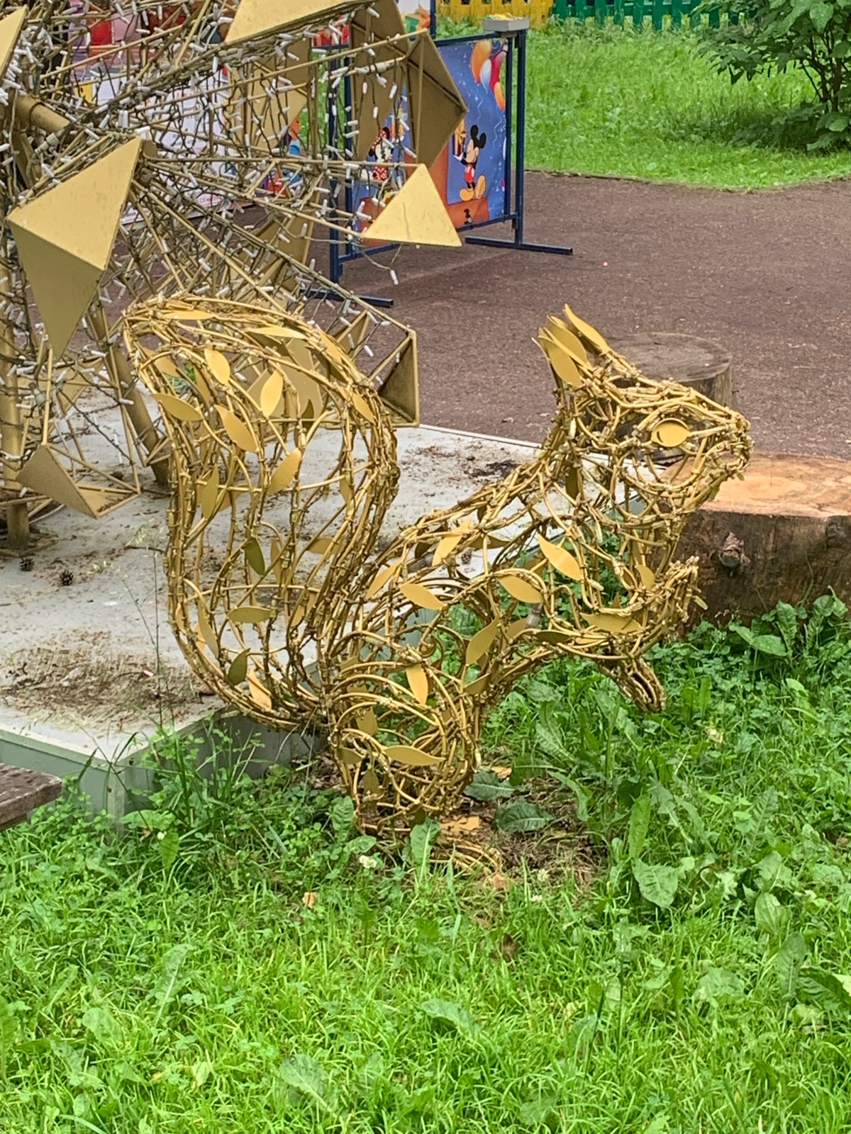 Exploring a quirky woodland park full of sculptures and activities