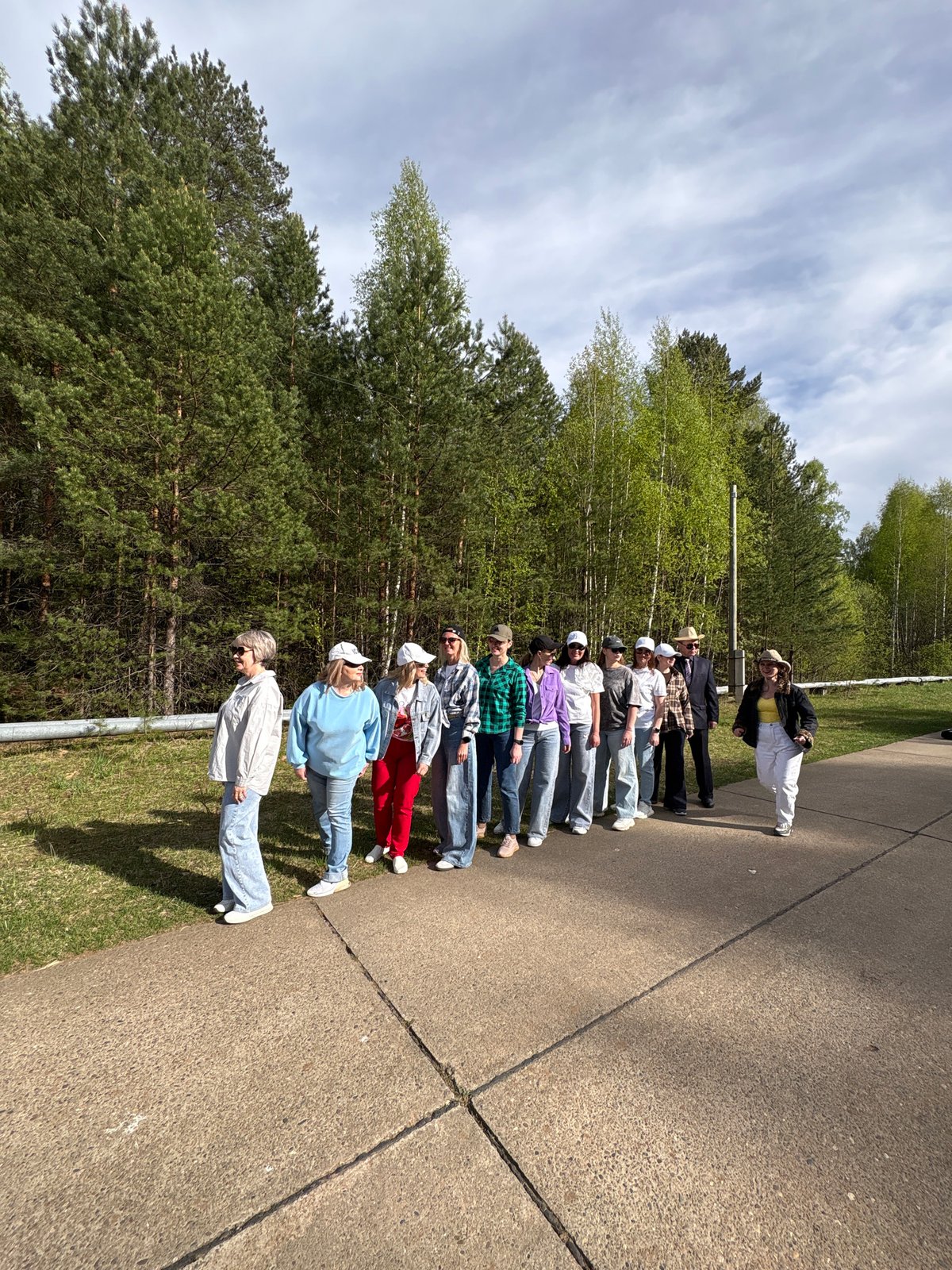 Spring day activities captured in Markovskiy, Russia playground and walkways