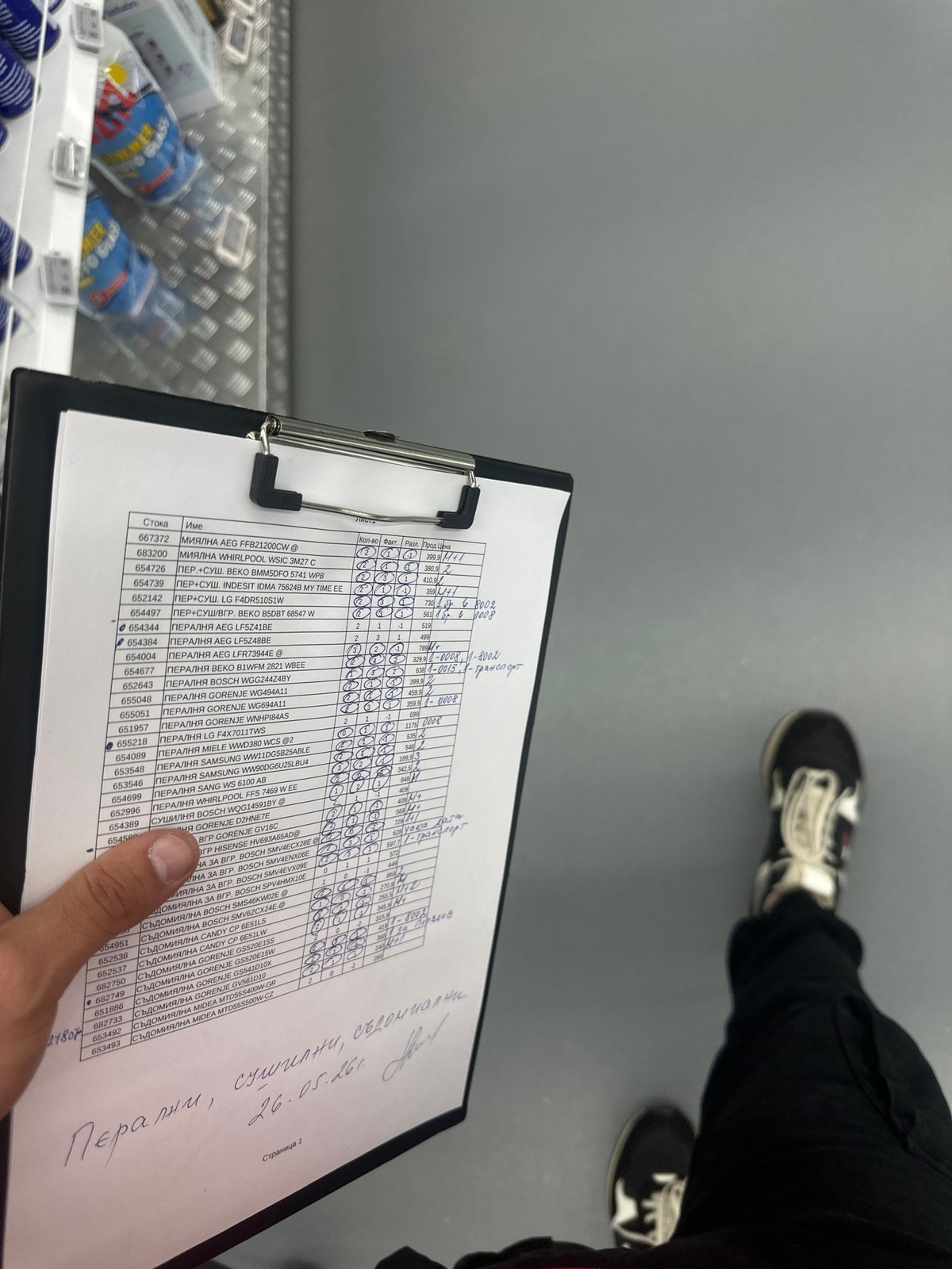 Store inventory check conducted at TECHNOPOLIS in Lovech, Bulgaria