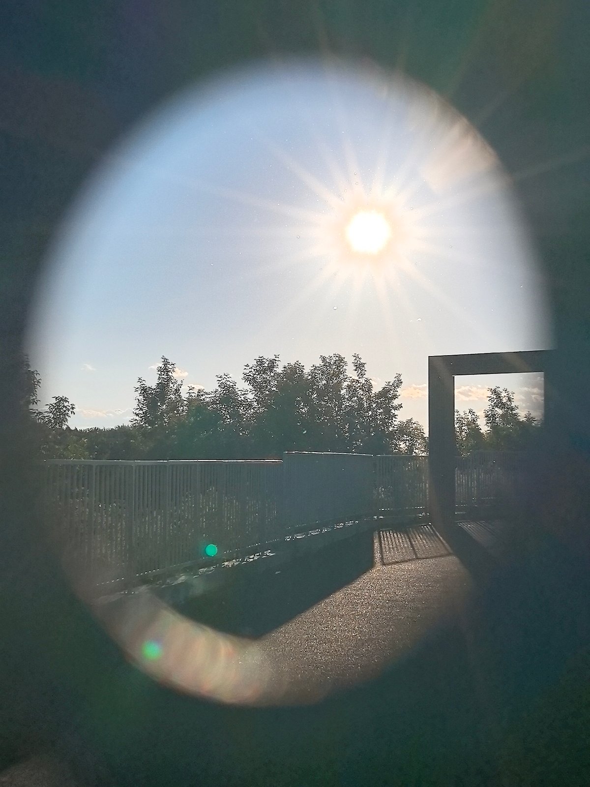 Sunny afternoon scenes documented around Perm apartment complex