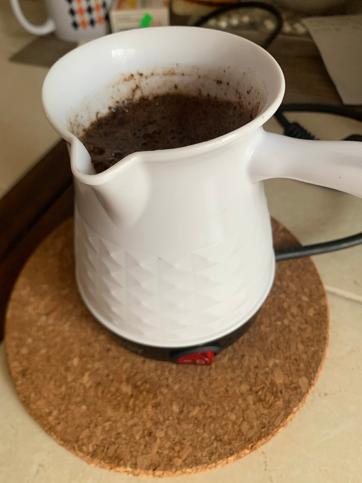 Quiet breakfast morning at home in Kapyĺ, Belarus