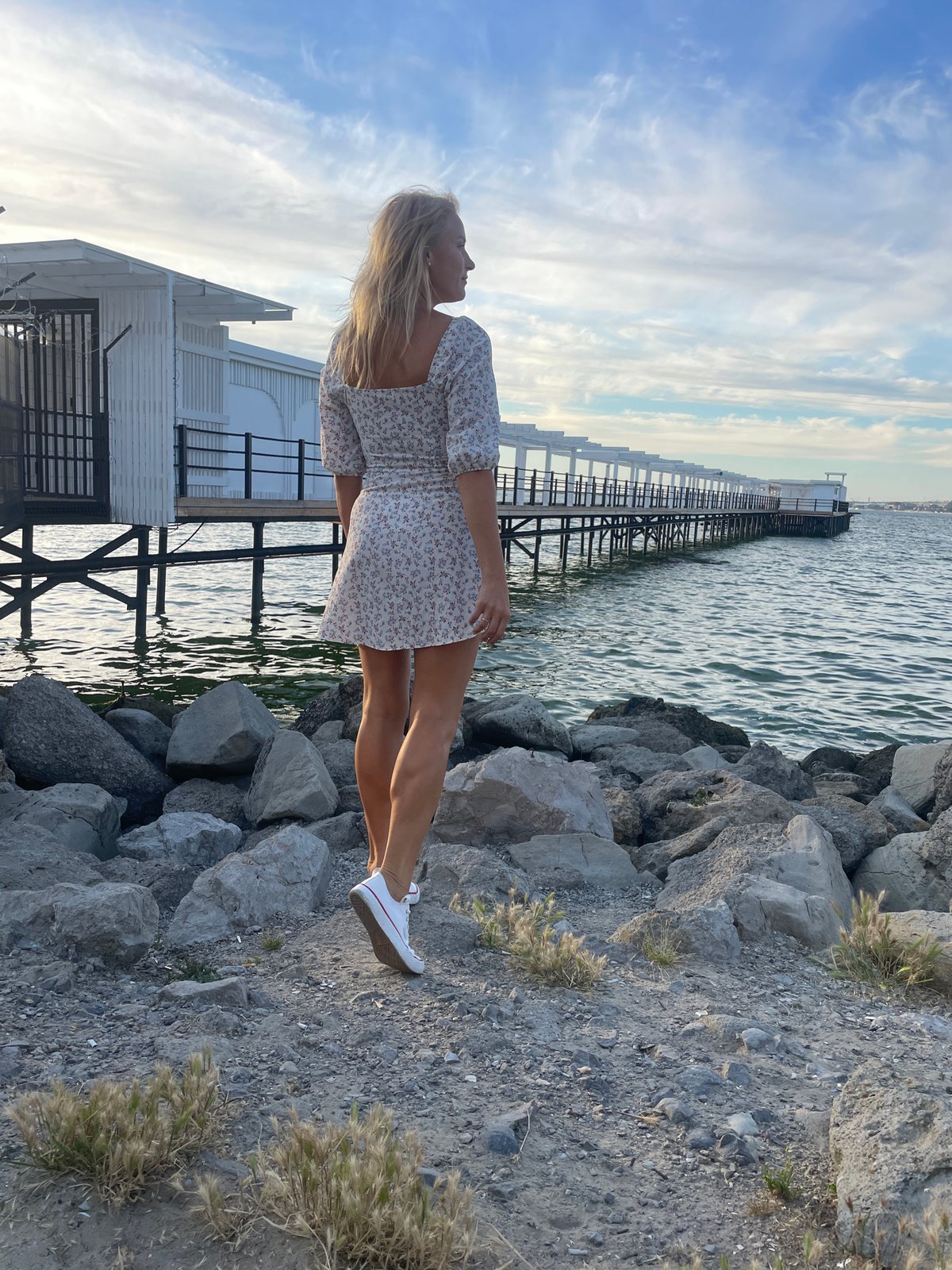 Summer afternoon along the Anapa Black Sea waterfront