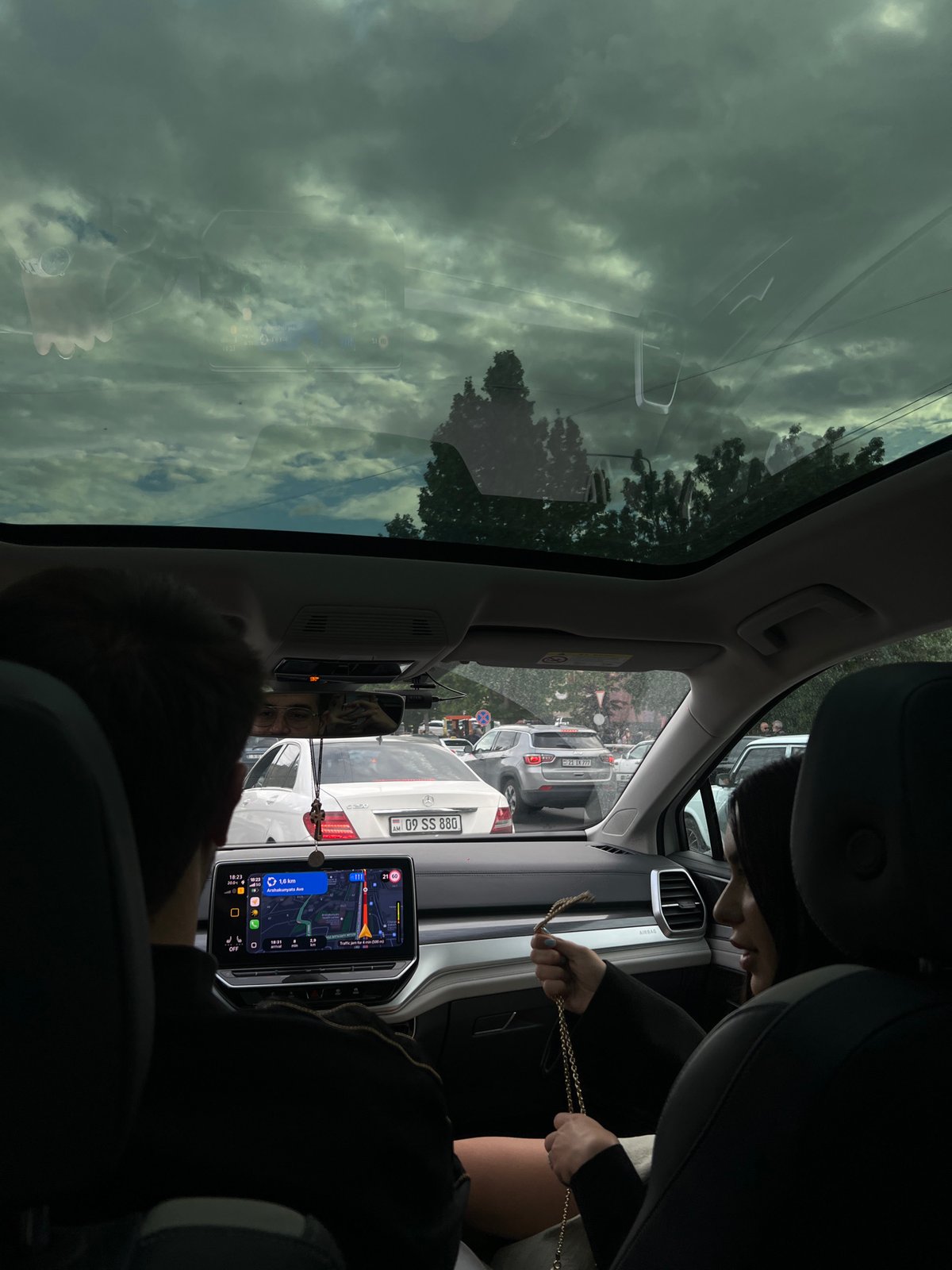 Traffic stop documented in Yerevan, Armenia