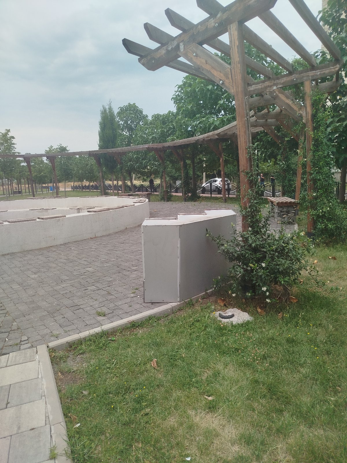 Lazy afternoon in a Rustavi park, nectarines and all
