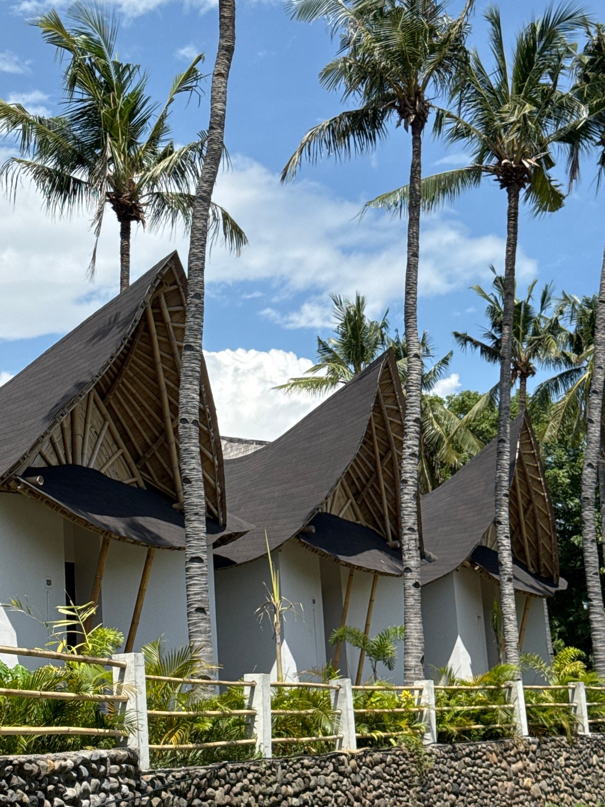 Rural Indonesian community morning scenes captured showing traditional architecture