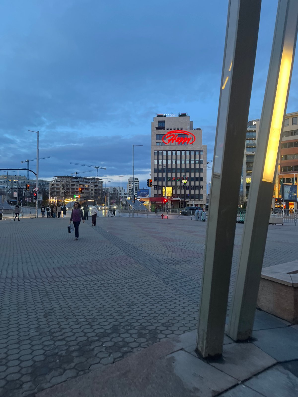 Evening Urban Life Documented Across Sofia Bulgaria