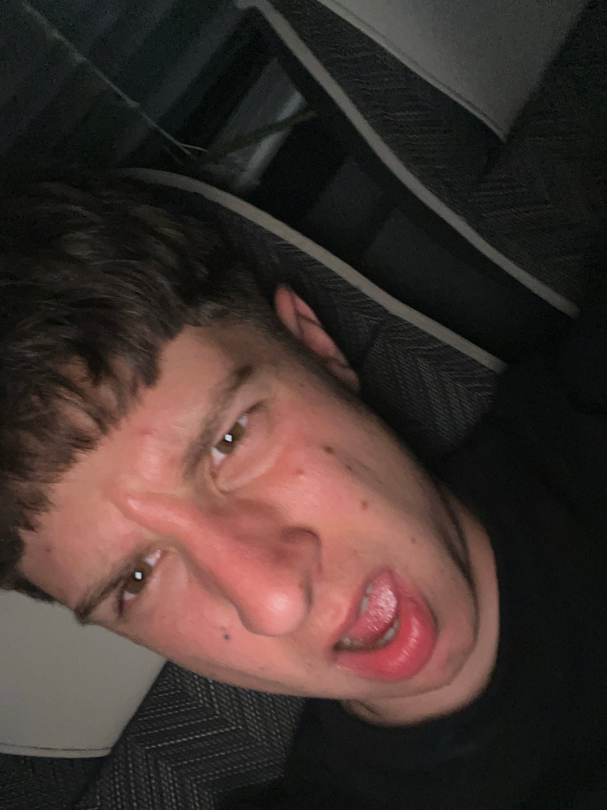 Teen captured making playful faces in vehicle, Bulgaria