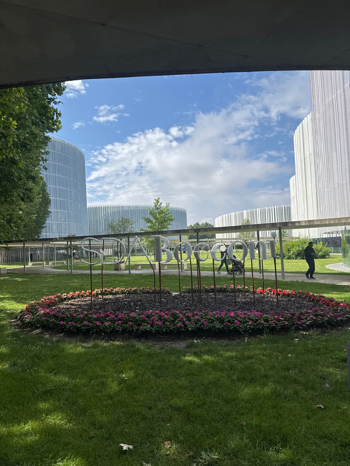 Morning view of Allianz headquarters captured in Milan