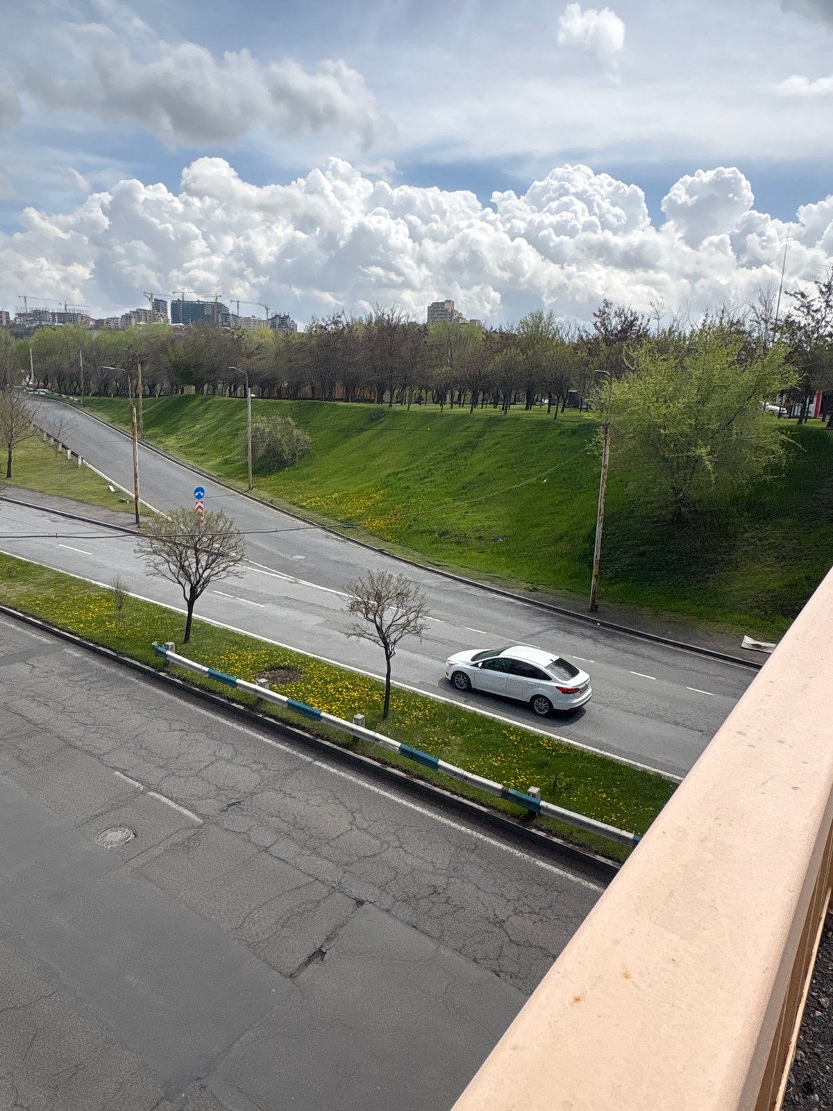 Spring morning scenes documented across Yerevan, Armenia
