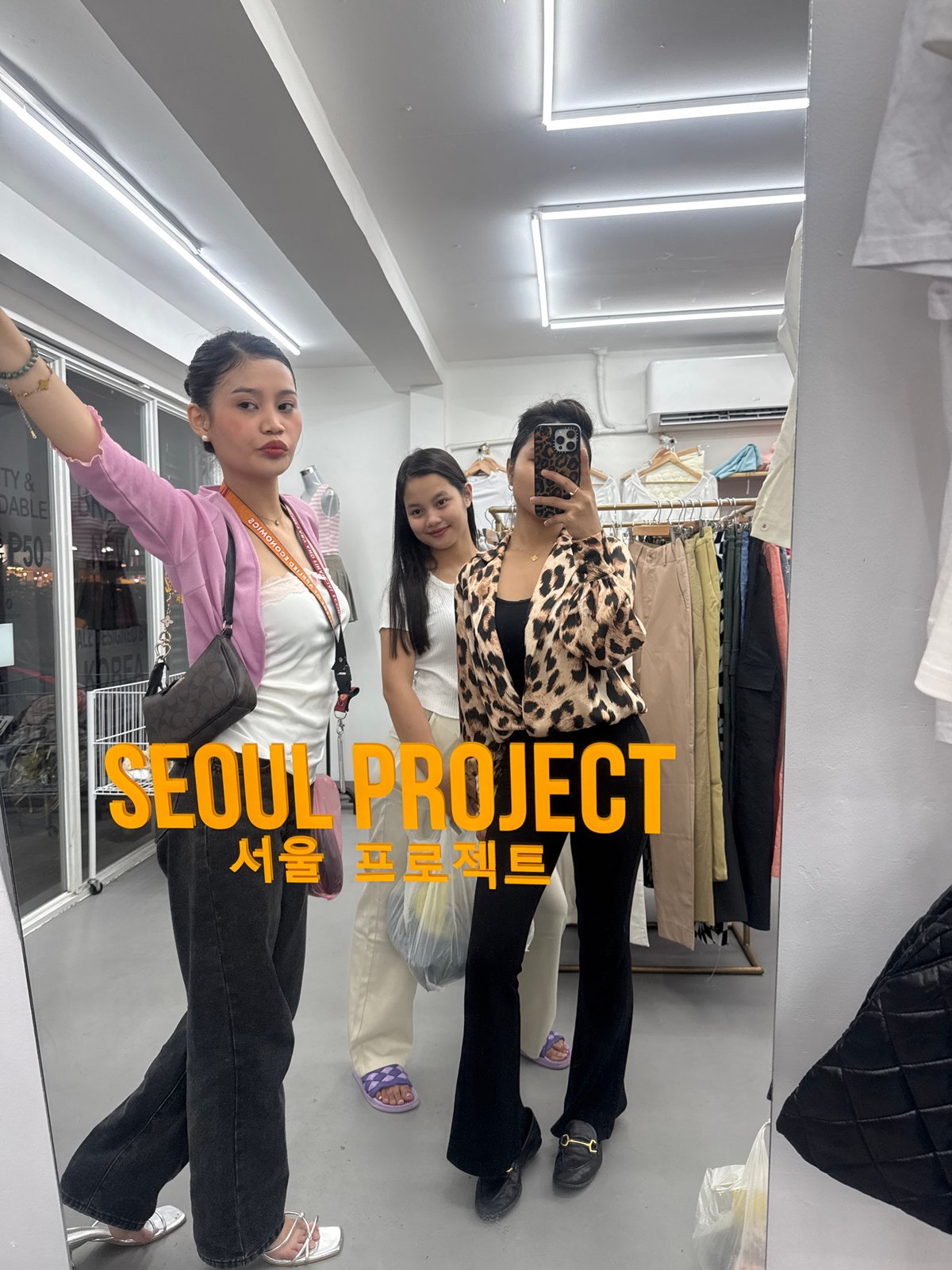 Mirror selfie moment in a Davao City retail store