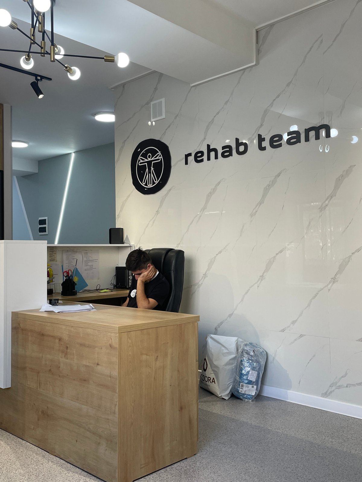 Inside and around a rehab clinic in Almaty