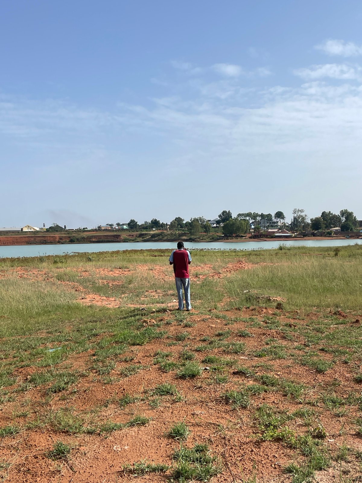 Water spraying operations documented at Jos quarry site