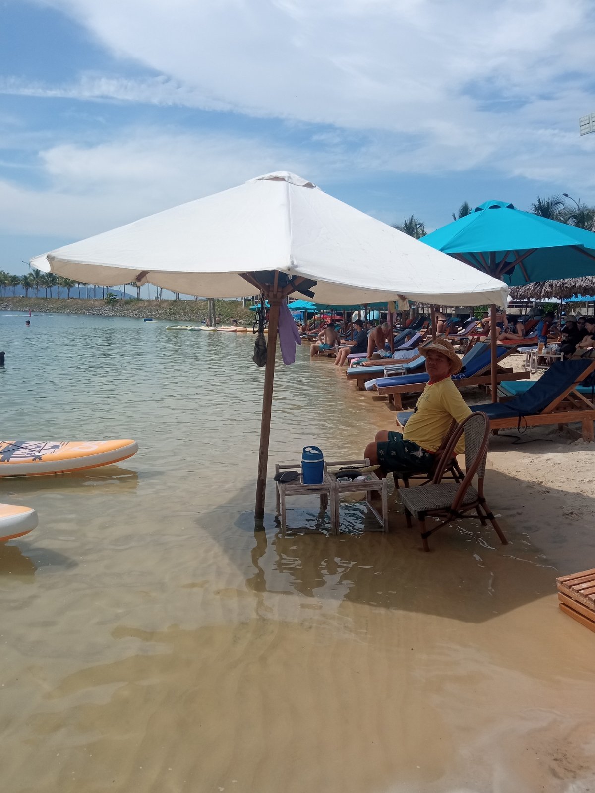 Laid-back beach day at a Nha Trang resort waterfront